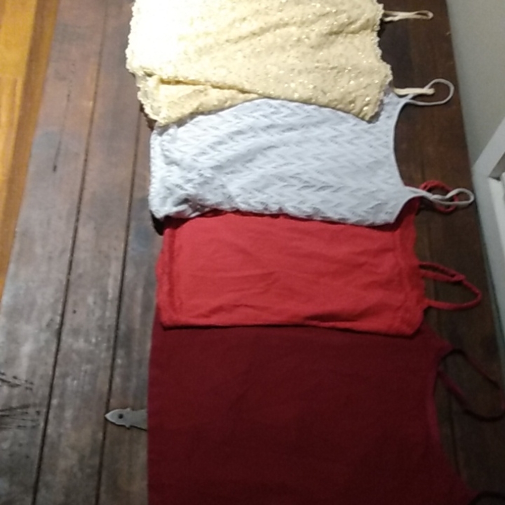 4 high end undershirts ,, Christopher Banks, Ann Taylor, Loft, and New York Co